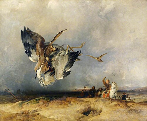 Hawking in the Olden Time, 1832, Edwin Landseer