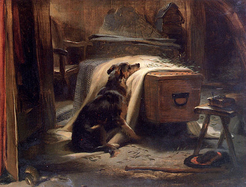 The Old Shepherd's Chief Mourner, 1837, Edwin Landseer