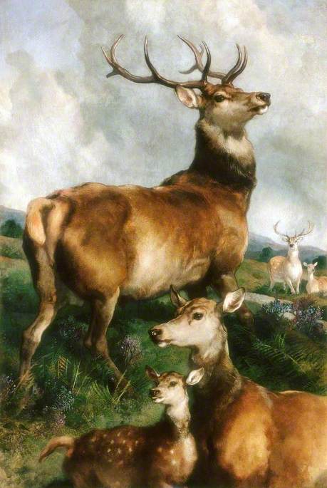 Deer of Chillingham Park, Northumberland, 1867, Edwin Landseer