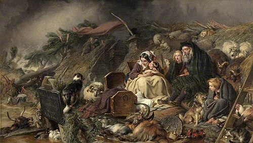 A Highland Flood, 1864, Edwin Landseer