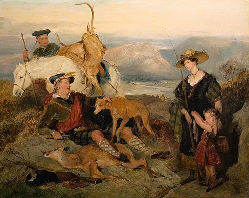 Sketch for 'Deer-Stalking in the Highlands', 1828, Edwin Landseer
