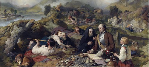 Rent-day in the Wilderness, 1868, Edwin Landseer