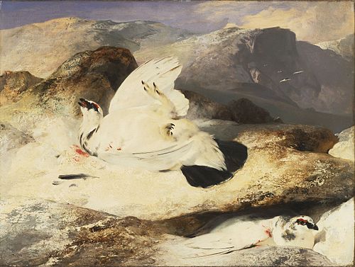 Ptarmigan in a Landscape, 1833, Edwin Landseer