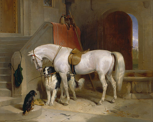 Favourites, the Property of H.R.H. Prince George of Cambridge, 1834, Edwin Landseer
