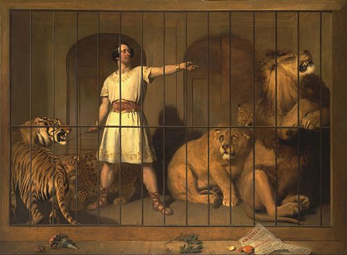 Portrait of Mr. Van Amburgh, As He Appeared with His Animals at the London Theatre, 1846, Edwin Landseer