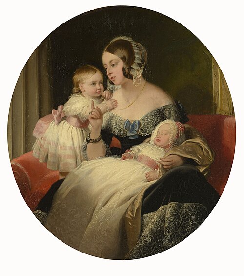 Queen Victoria with the Princess Royal and the Prince of Wales, , Edwin Landseer