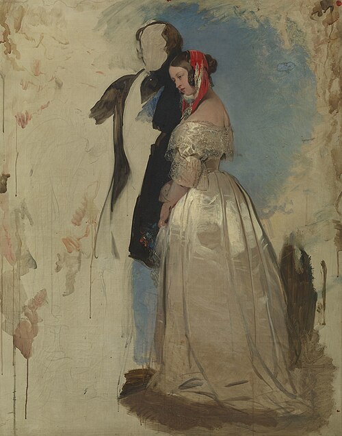 Queen Victoria and Prince Albert: Study for "Windsor Castle in Modern Times", , Edwin Landseer