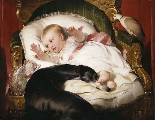 Victoria, Princess Royal, with Eos, 1841, Edwin Landseer