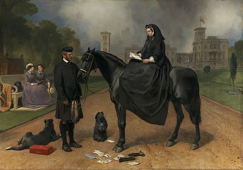 Queen Victoria at Osborne, 1866, Edwin Landseer