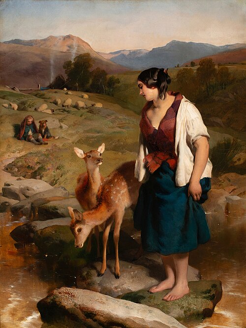 The Highland Lassie, 1850, Edwin Landseer