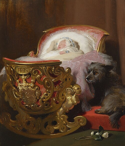 Princess Alice asleep, , Edwin Landseer