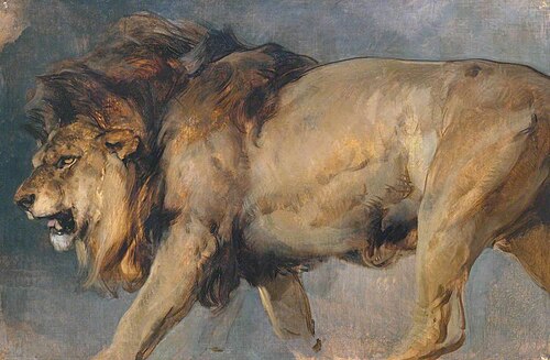 Study of a Lion, 1862, Edwin Landseer