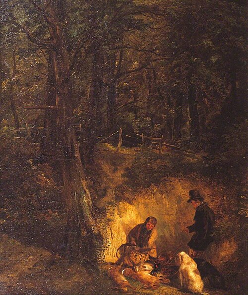 Cover Side (figures and animals by Sir E. Landseer), 1839, Edwin Landseer