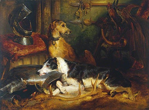 A Scene at Abbotsford, 1827, Edwin Landseer