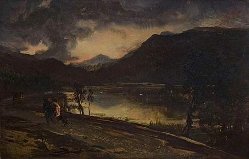 Sunset in Scotland, 1850, Edwin Landseer