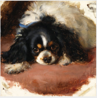 A King Charles Spaniel, 1845, Edwin Landseer