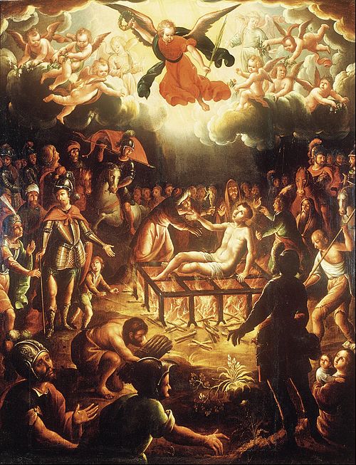 The Martyrdom of Saint Lawrence, 1650, Hipólito de Rioja