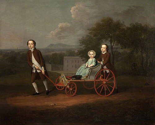 Richard, Mary and Peter – The Children of Peter and Mary du Cane, 1748, Arthur Devis