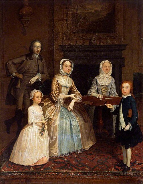 Mr and Mrs Richard Bull and Family, , Arthur Devis