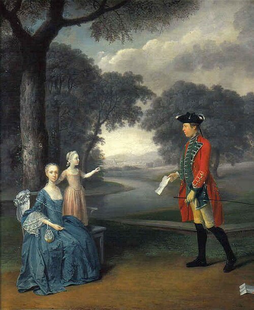 Francis Vincent, his Wife Mercy, and Daughter Ann, of Weddington Hall, Warwickshire 1763, 1763, Arthur Devis