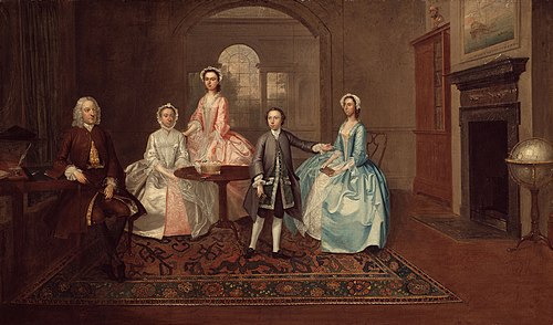 John Thomlinson and His Family, 1745, Arthur Devis