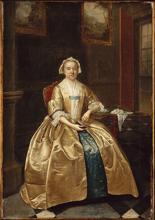 Portrait of a Woman Seated beside a Table, 1739, Arthur Devis