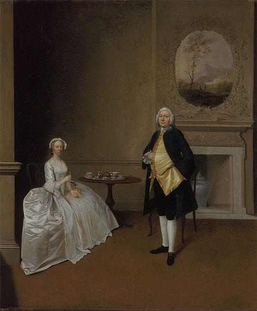 A Couple, Traditionally Identified as Mr. and Mrs. Hill, 1750, Arthur Devis