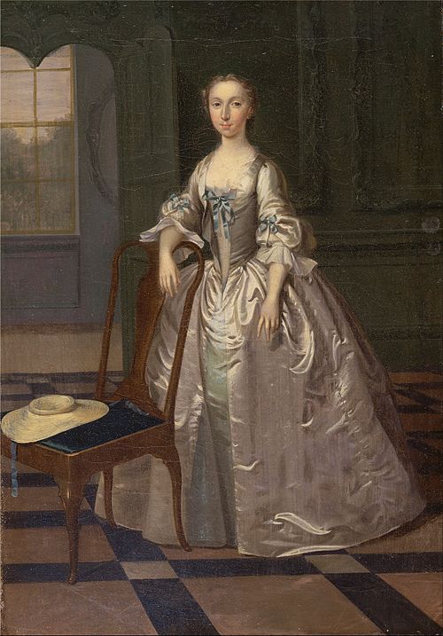 An Unknown Woman in a Drawing Room, 1740, Arthur Devis