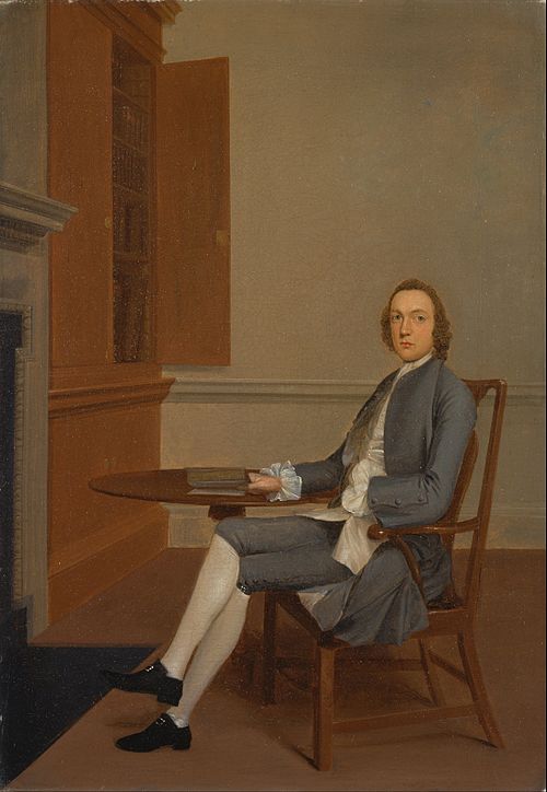 An Unknown Man Seated at a Table, 1744, Arthur Devis