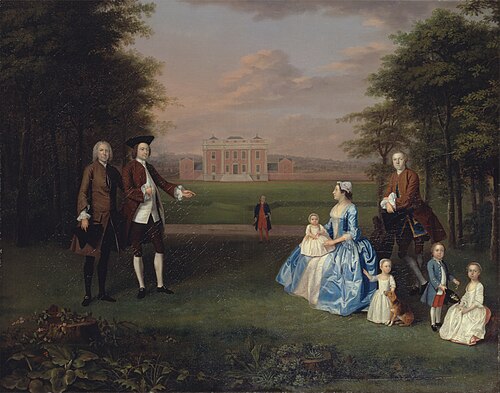 Robert Gwillym, Elizabeth Gwillym (née Atherton), and Their Family, 1745, Arthur Devis