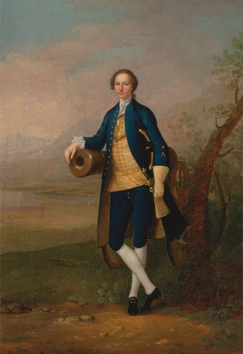Gentleman with a Cannon, 1741, Arthur Devis