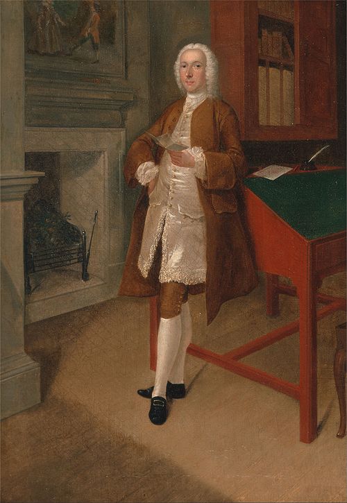 An Unknown Man in a Library, 1740, Arthur Devis