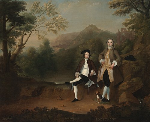 Robert Gwillym of Atherton and William Farington of Werden, 1743, Arthur Devis
