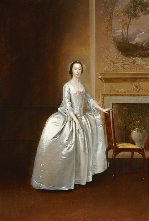 An Unknown Lady, possibly Elizabeth Lacey, Mrs Joshua Iremonger III, 1749, Arthur Devis