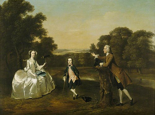 Mr and Mrs Van Harthals and their Son, 1749, Arthur Devis