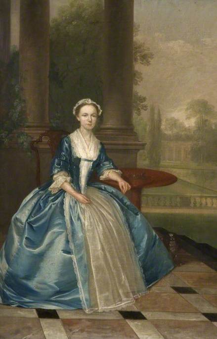 Portrait Of A Woman In Light Blue, 1760, Arthur Devis
