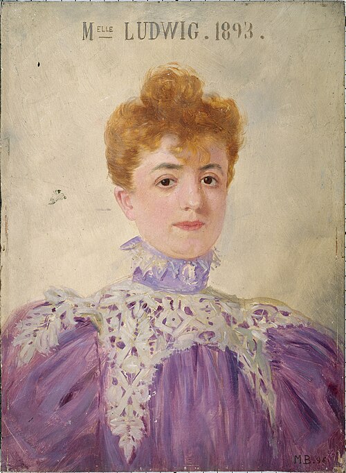 Jeanne Ludwig (1867-1898), sociétaire de la Comédie-Française, 1896, Marcel Baschet