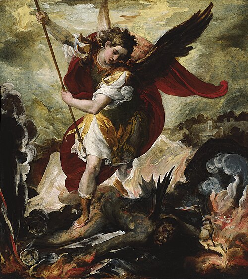The Archangel Michael overthrowing Lucifer, 1600, Francesco Maffei