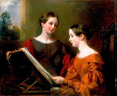 The Sisters, 1839, Margaret Carpenter