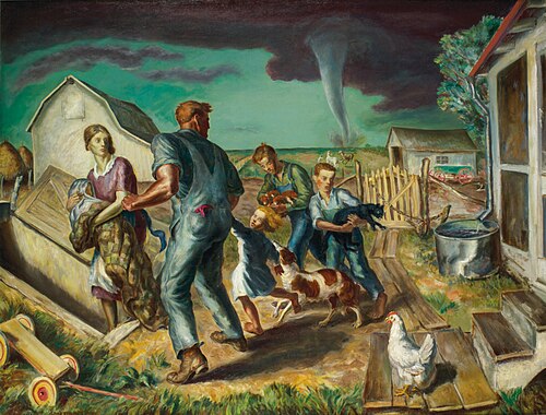 Tornado over Kansas, 1929, John Steuart Curry