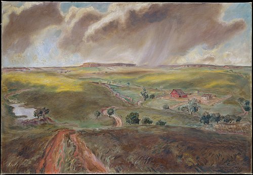 Spring Shower (Western Kansas Landscape), 1931, John Steuart Curry