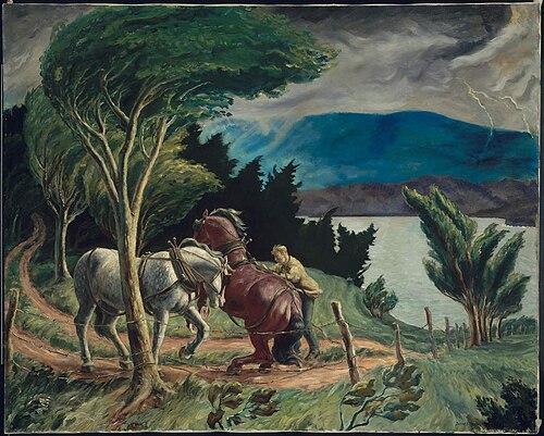 Storm Over Lake Otsego, 1929, John Steuart Curry