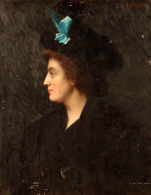 Portrait de femme, 1900, Marie-Augustin Zwiller