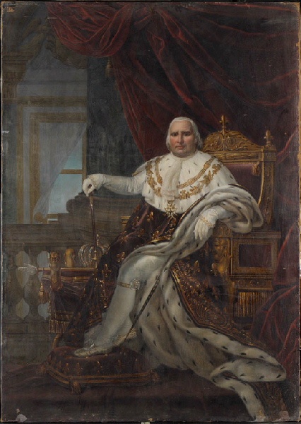 Portrait du roi Louis XVIII, 1815, Angélique Mongez
