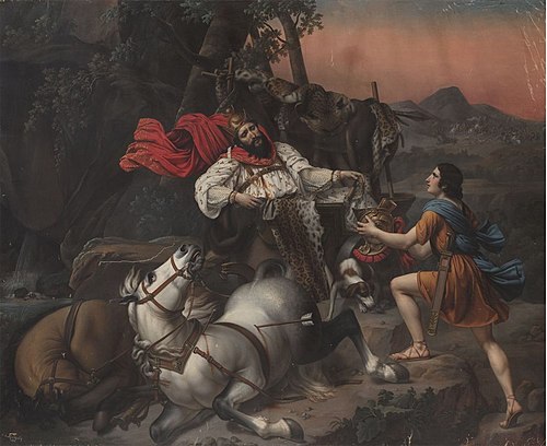 La Mort de Darius, 1838, Angélique Mongez