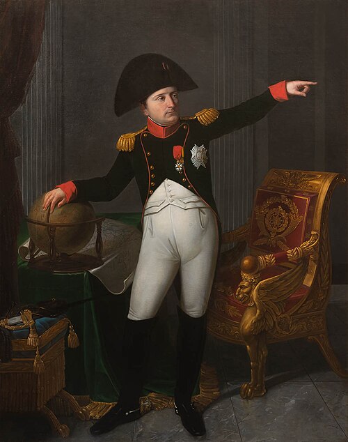 Napoléon Ier en uniforme de colonel des chasseurs de la Garde, 1811, Angélique Mongez