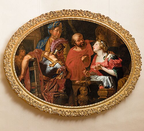 Penelope and Her Suitors, 1692, Johann Rudolf Byss
