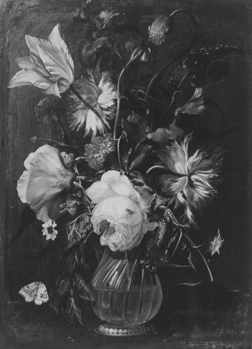 Blumenstillleben, , Johann Rudolf Byss