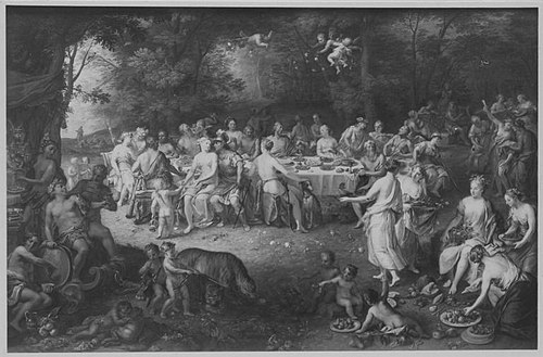Olympisches Göttermahl, 1734, Johann Rudolf Byss