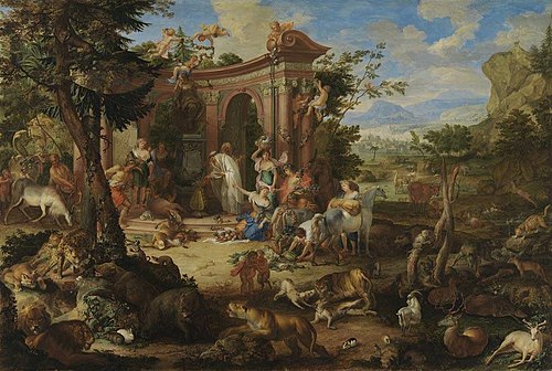 Die Erde (aus der Folge der Vier Elemente), 1710, Johann Rudolf Byss